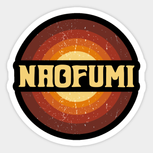 Vintage Proud Name Naofumi Anime Gifts Circle Sticker